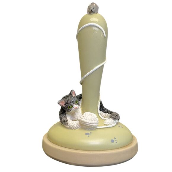 Vintage 1995 Brown Bag Cookie Art Cookie Stamp Contented Cat Kitty #9 Retired - Picture 1 of 6